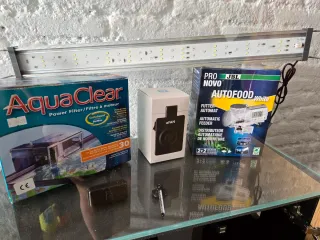 Acuario cristal óptico + mueble y regalos