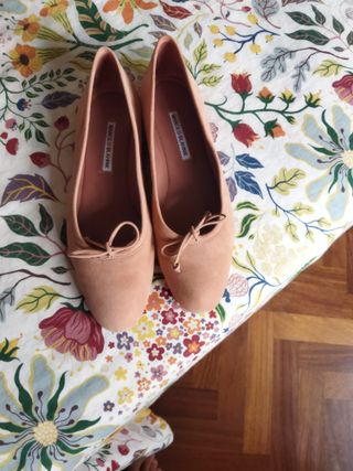 Manolo Blahnik Bailarinas Rosa Talla 39,5