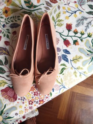 Manolo Blahnik Bailarinas Rosa Talla 39,5