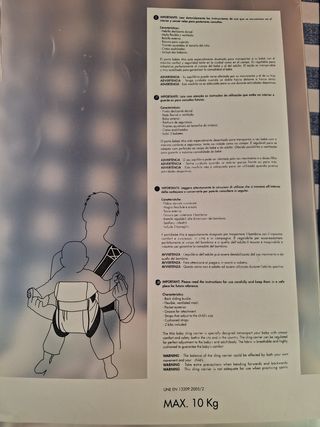 Mochila Portabebés Mio Bebé Dúe 0+ Meses
