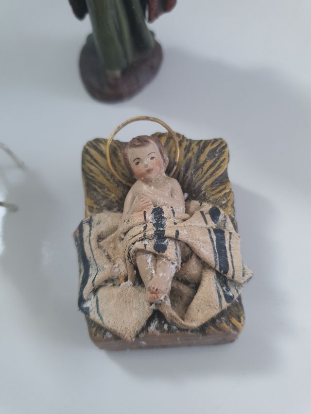 Figuras Nacimiento Jesús, María y Oveja