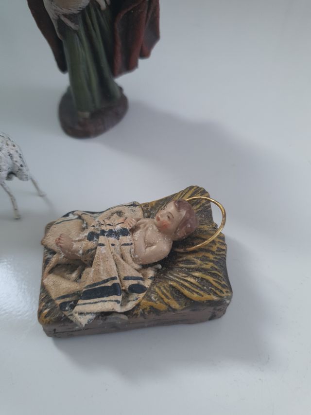 Figuras Nacimiento Jesús, María y Oveja