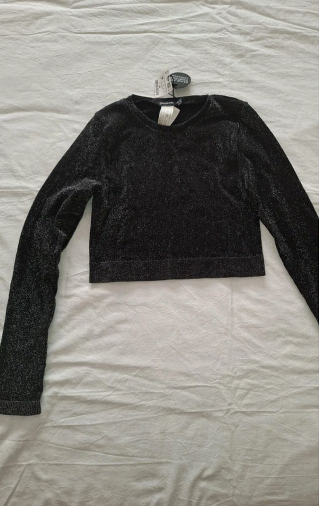 Camisola Manga Comprida Brilhante