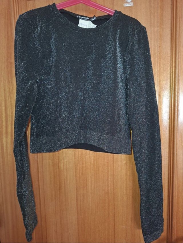 Camisola Manga Comprida Brilhante