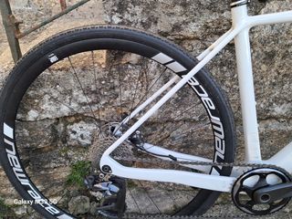 Bicicleta Ciclocross/Gravel Blanca Talla S.