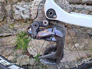 Bicicleta Ciclocross/Gravel Blanca Talla S.