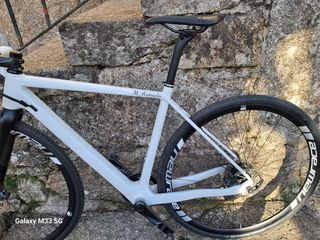 Bicicleta Ciclocross/Gravel Blanca Talla S.