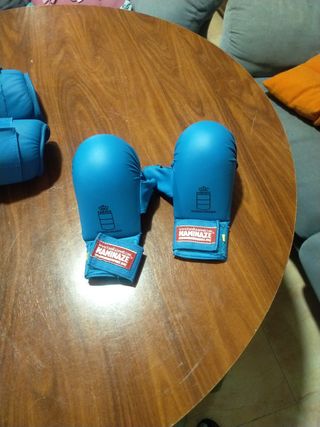 Protecciones Karate Kamikaze Guantes y Espinillera