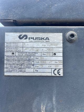 Compresor Tornillo Puska RT-10-20 20 CV