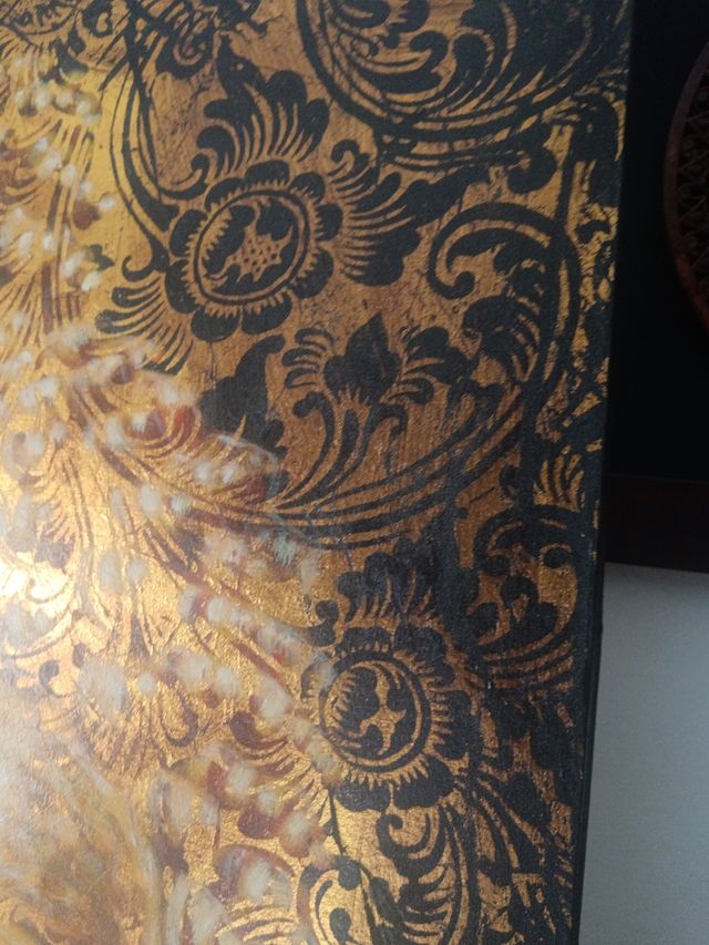 Stampa Quadro Buddha dorata e marrone