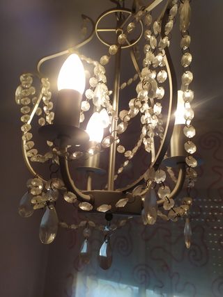 Lámpara de techo colgante de cristal