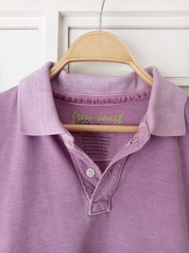 Polos Green Coast Hombre Verde y Morado