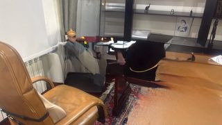 Scrivania Vintage in Ciliegio Originale con Poltroncine