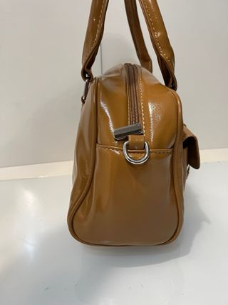 Borsetta a tracolla marrone con fibbie