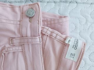 Pack 2 Pantalones Mango Encerados Verde y Rosa Tal