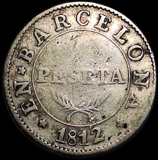 1 Peseta Barcelona 1812 Napoleónica