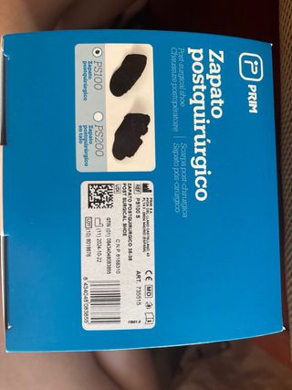 Zapato Postquirúrgico PRIM Negro