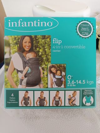 Mochila Portabebés Infantino Flip 4 en 1.