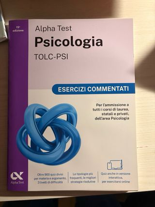 Alpha test psicologia ultima edizione