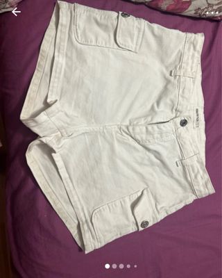 Pantalón corto Brownie blanco talla M