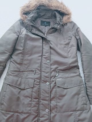 Parka 3/4 DI-BYE con capucha verde