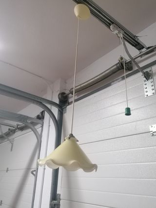 Lámpara de techo vintage beige y blanco