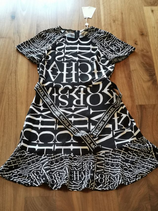 Vestido Michael Kors Negro con Logo