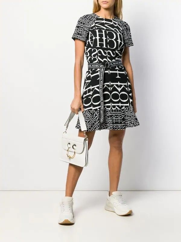 Vestido Michael Kors Negro con Logo