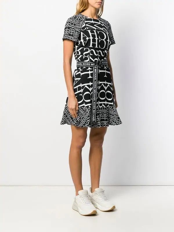 Vestido Michael Kors Negro con Logo