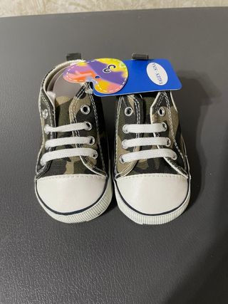 Scarpette neonato camouflage tg. 9-12 mesi