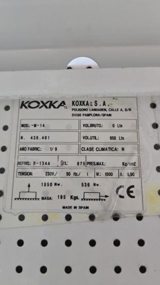 CIERRE NEGOCIO - Nevera mural KOXKA funcionando