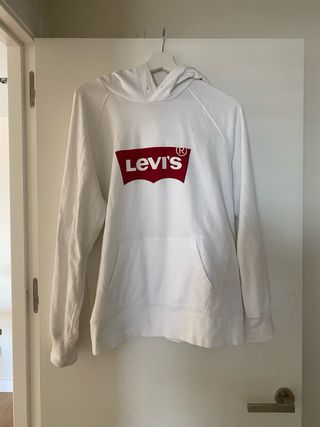 Levi’s sudadera blanca logo icónico  con Capucha