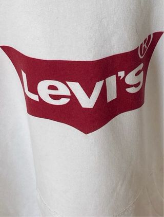 Levi’s sudadera blanca logo icónico  con Capucha