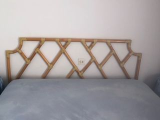 Cabezal cama matrimonial bambú