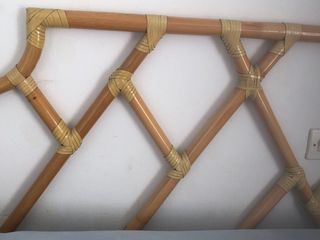 Cabezal cama matrimonial bambú