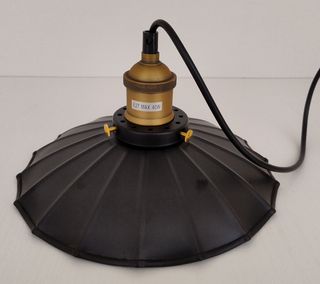 Lampadario Piccolo da Soffitto a Sospensione Nero