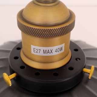 Lampadario Piccolo da Soffitto a Sospensione Nero