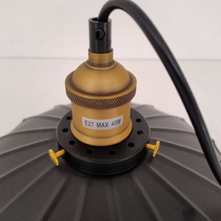 Lampadario Piccolo da Soffitto a Sospensione Nero