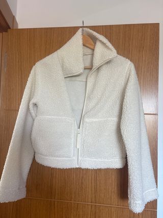 Chaqueta H&M Blanca Peluche