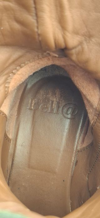 Stivali in pelle verde oliva