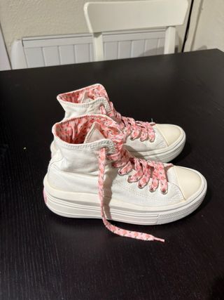 Converse Blancas y rosa Chuck Taylor All Star Move