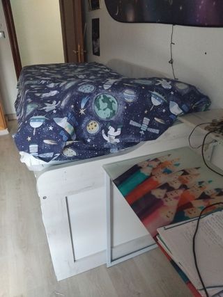 Cama nido:2 camas con 3 cajones y 2 somier