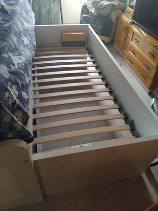 Cama nido:2 camas con 3 cajones y 2 somier
