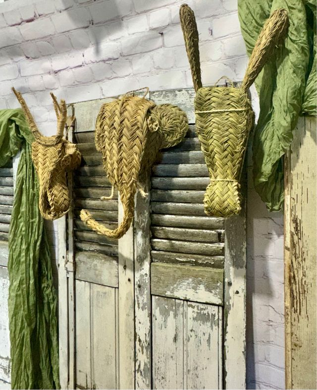 3 testine da parete decorative