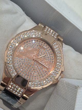 Reloj Guess Brillantes Dorado y Negro