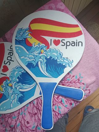 Palas de playa I love Spain