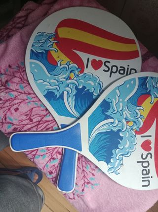 Palas de playa I love Spain