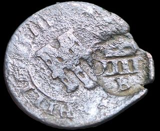 Resellos de Felipe IV 4 Maravedís Coronados
