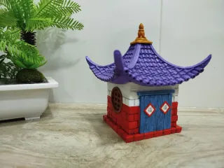 Casa estilo pagoda Dragon Ball del abuelo de Goku