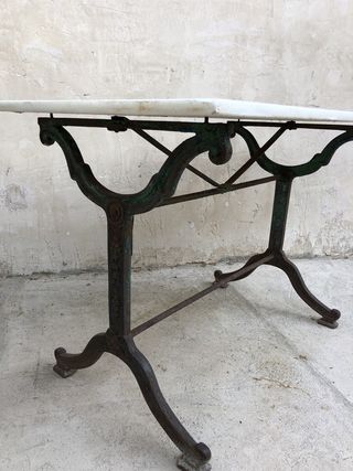 Antigua Mesa Jardin Marmol 